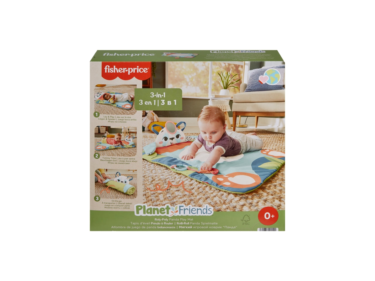 Fisher-price amici del pianeta tappetino panda