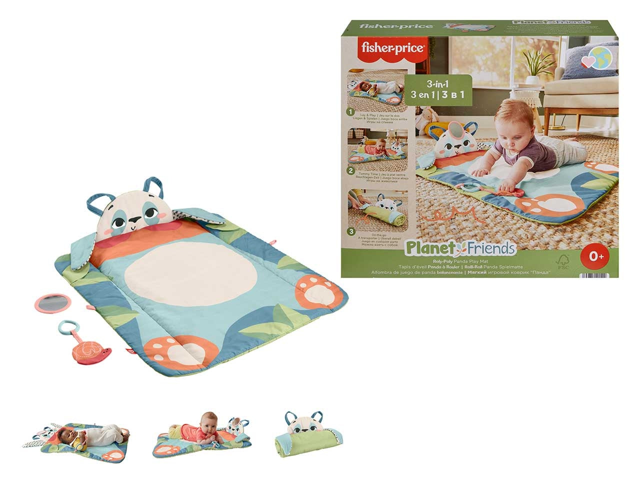 Fisher-price amici del pianeta tappetino panda