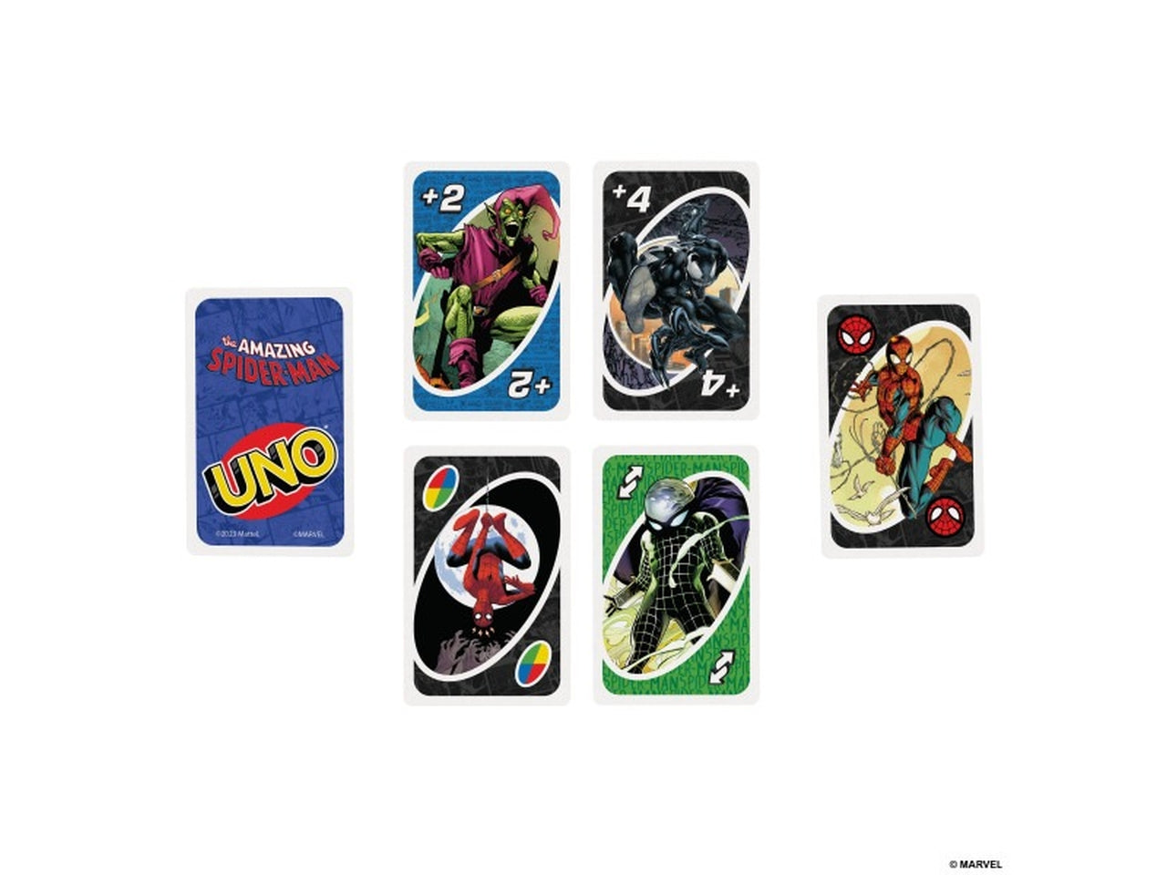 Mattel Games UNO - The Amazing Spiderman l'iconico gioco di carte per tutta la famiglia in un'edizione speciale giocattolo per bambini 7+ anni HXY08