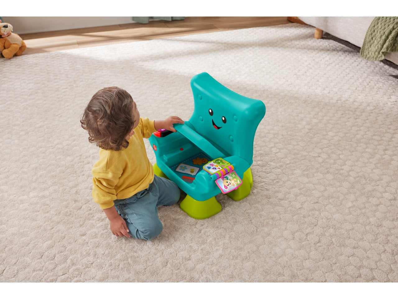 Laugh & Learn, Sedia giocattolo interattiva per bambini 1+  Fisher Price