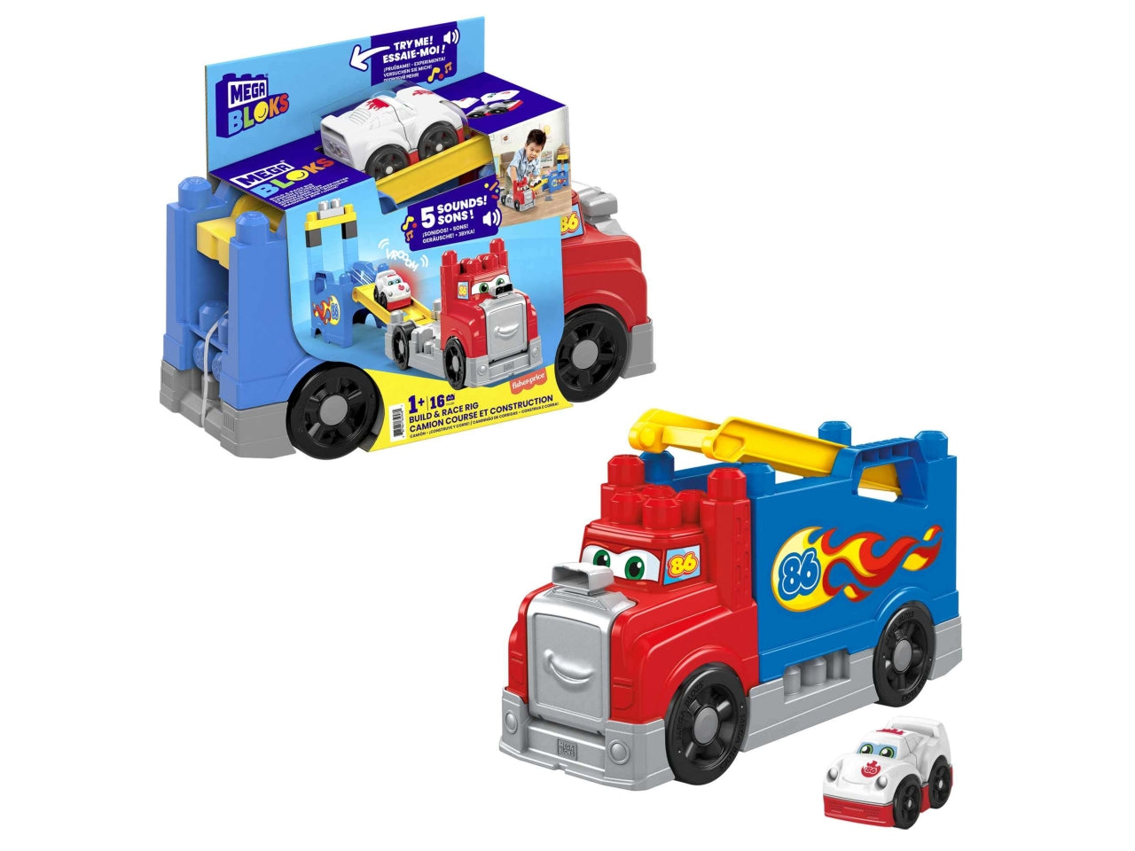 Mega Bloks Autotreno Monta E Sfreccia | Mattel