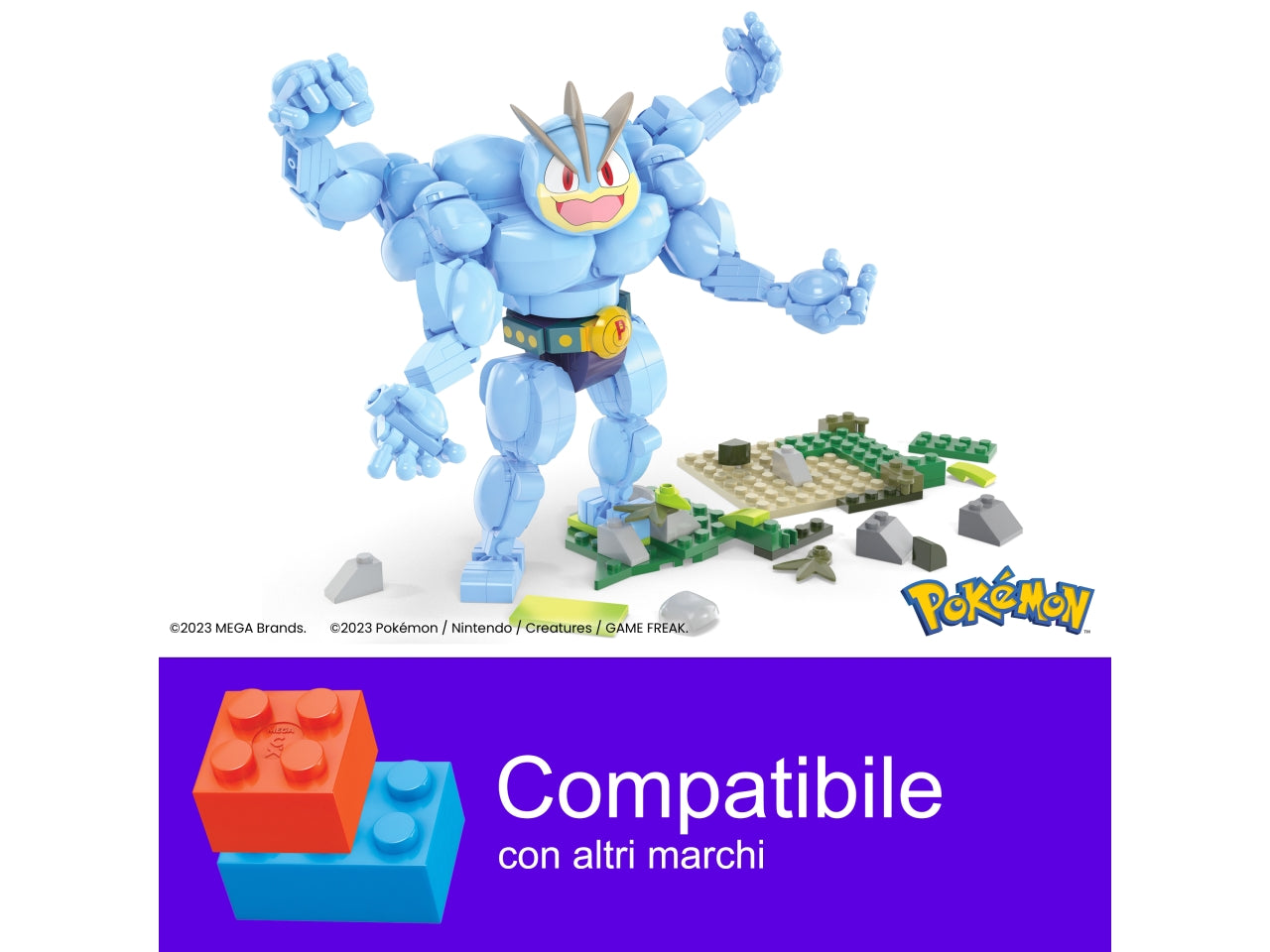 Set Machamp PokÃ©mon MEGA CONTRUX Construction | Mattel $