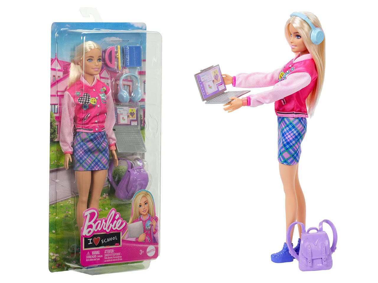 Barbie doll con accessori scuola | Mattel