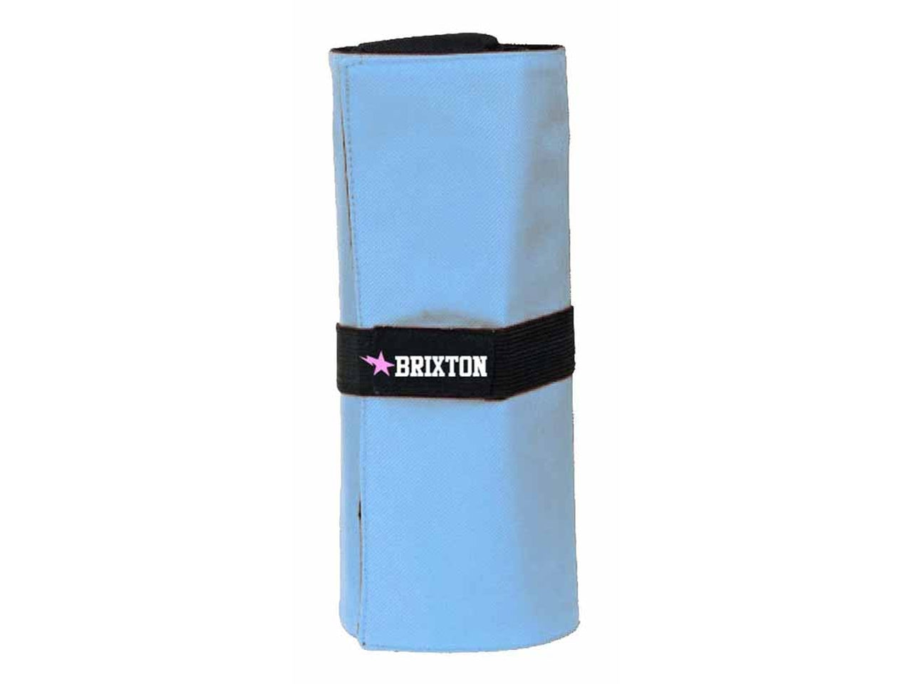 Bauletto roller pastel in poliestere celeste con chiusura a strappo e tombolino porta penne 41x22 cm - Dimagraf
