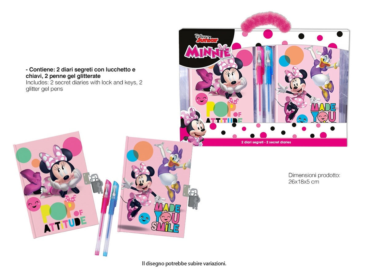 Minnie diario c/penne colorate