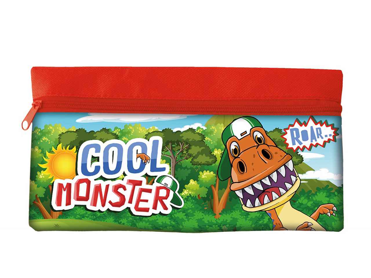 Astuccio rosso in tessuto 21x11x2cm 60 g - 1 astuccio