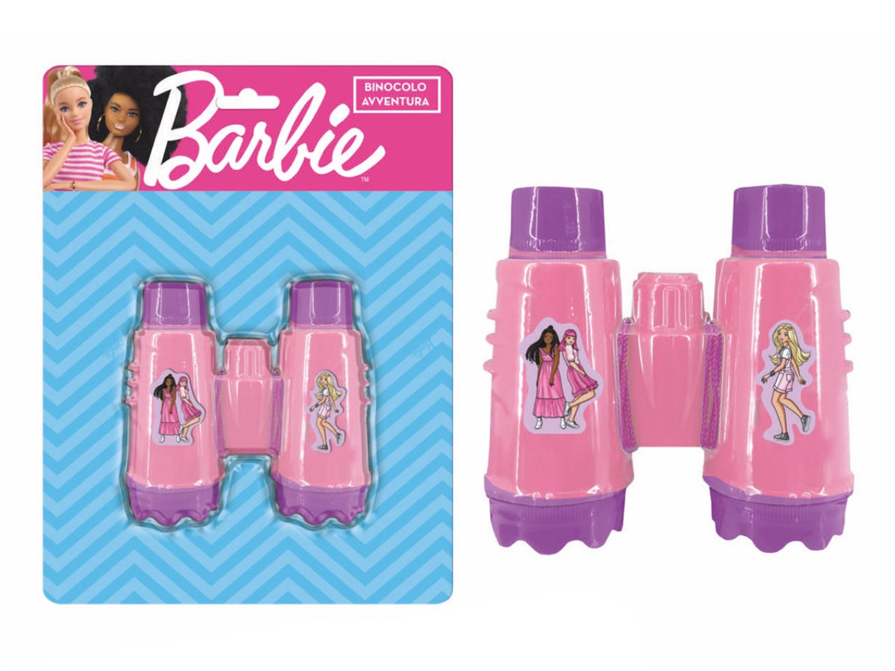 Binocolo Barbie giocattolo bambina 10,5x9,5 cm