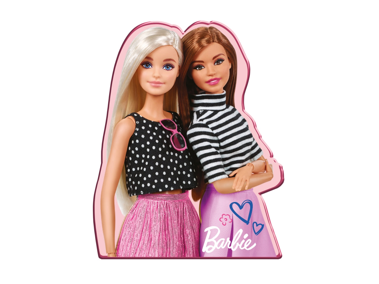 Mini Set Barbie per bambina per Colorare - 26 Pezzi con Acquerelli, Pennarelli, Pastelli 27x27x4 cm, Confezione a Scomparti