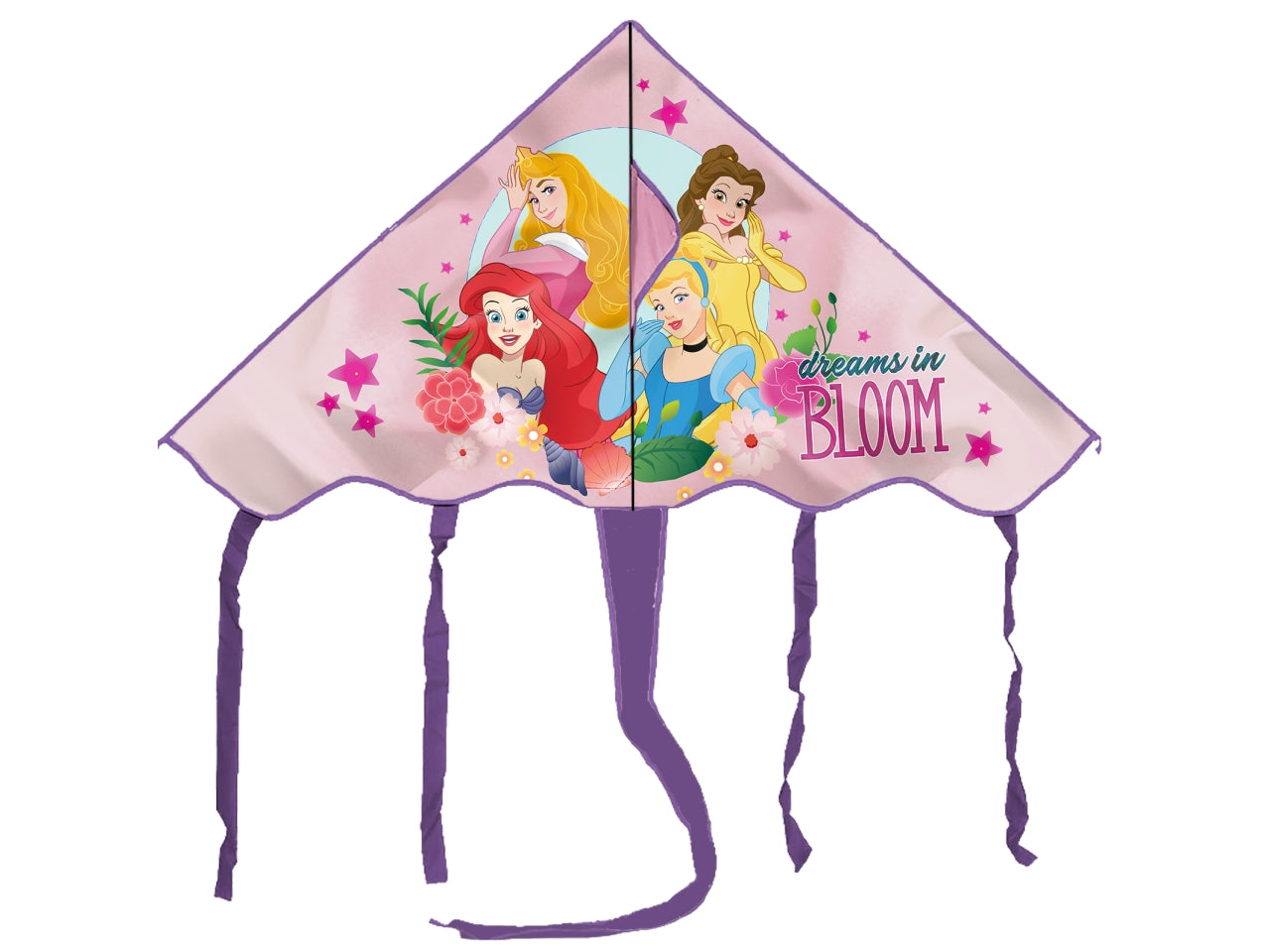 Aquilone per bambina Principesse Disney etÃ  3+ rosa e viola in plastica 95 cm