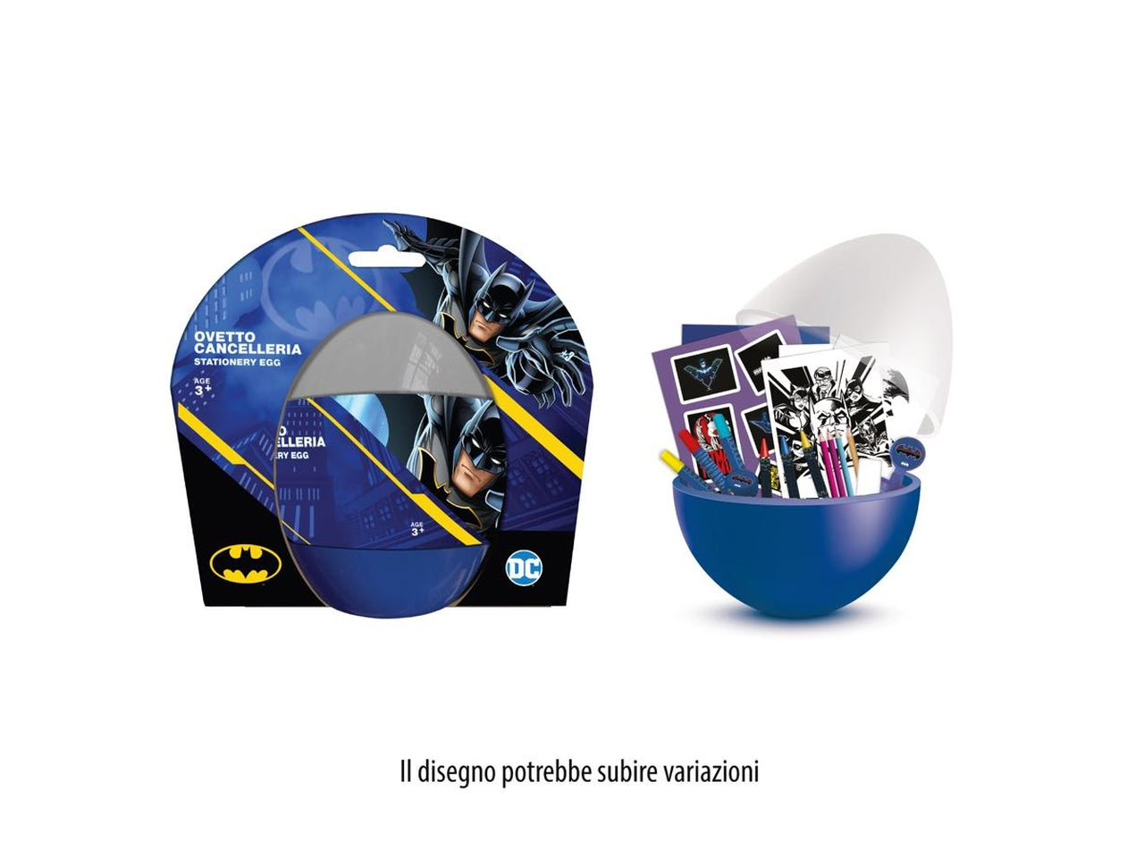 Kit colori per bambino Batman, ideale per colorare e disegnare - 20cm x diametro 10cm - MC Group