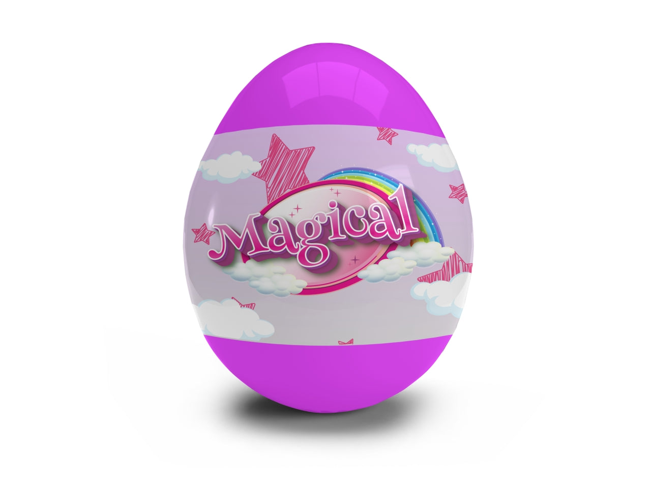 Kit colori Unicorno per bimba, ovetto sorpresa con pastelli a cera e foglio da colorare - MC Group