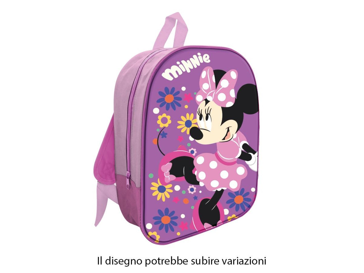 Zaino asilo Minnie 3d con led rosa e lilla - Mc Group
