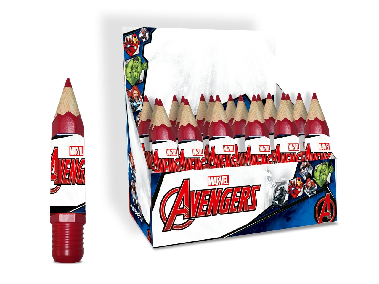 Avengers colori a matita - la confezione contiene 6 colori