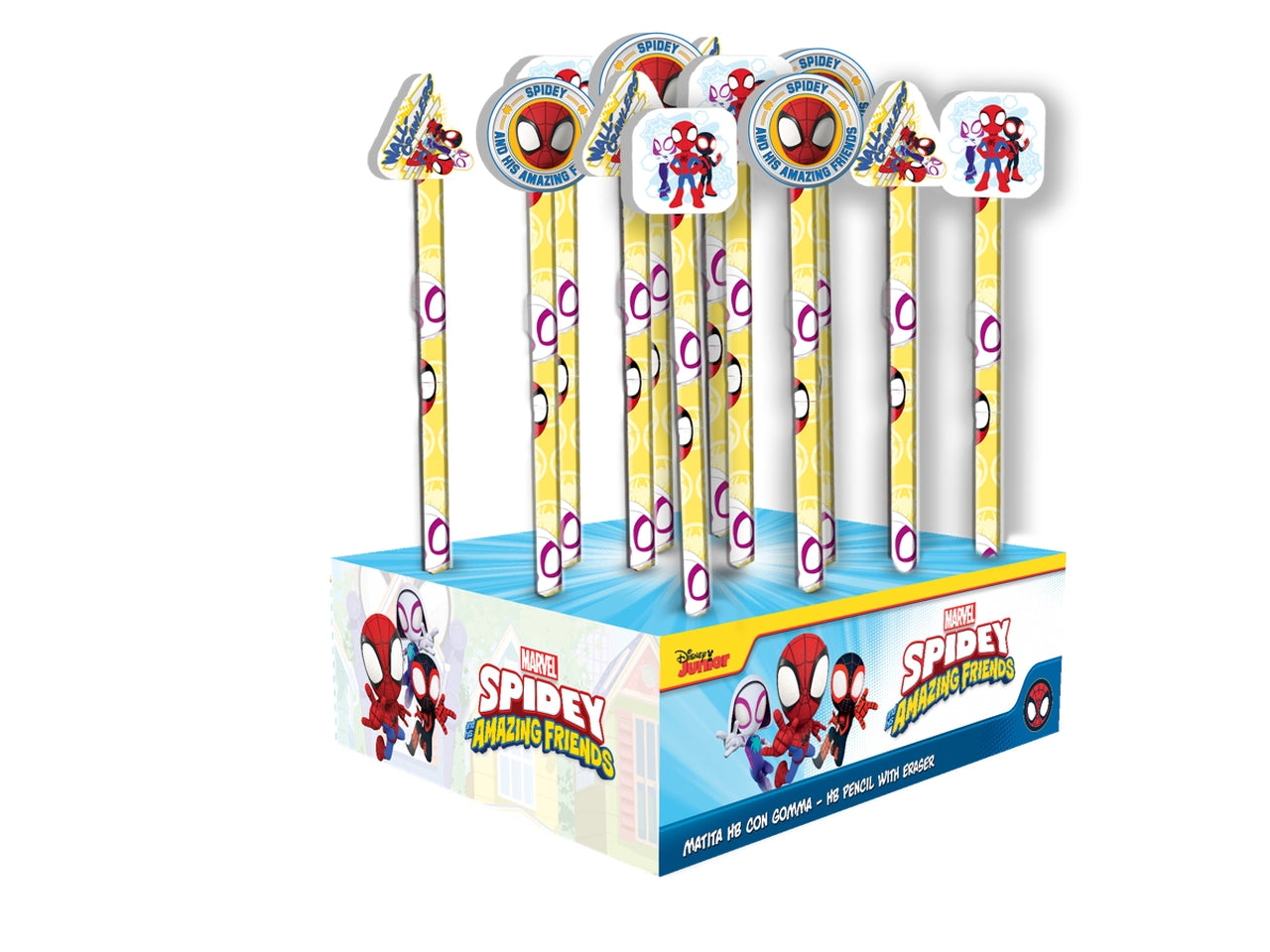Spidey matite con gomma 20x4 cm - Mc Group