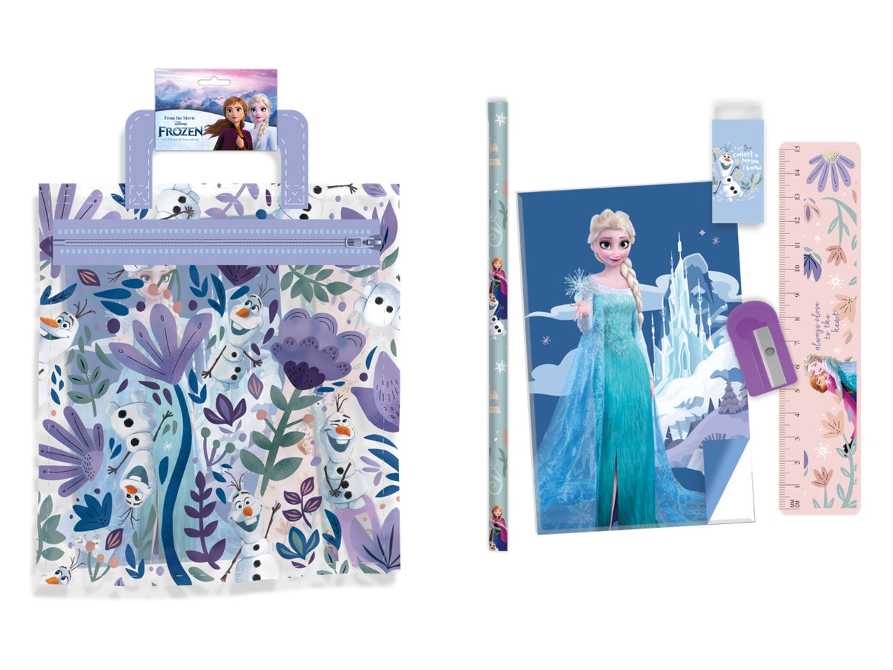 Frozen set cancelleria album da disegno e accessori 24x18 cm - MC Group