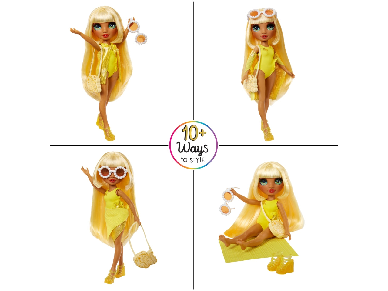 Rainbow high swim & style  fashion dolls assortiti $