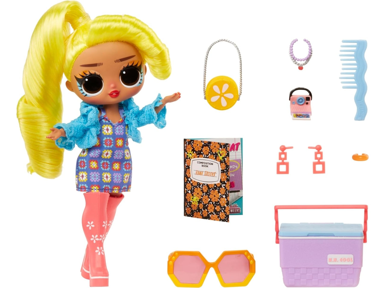 L.o.l. Surprise tweens core doll Hana Groove, bambola con 10 accessori, 4+ anni Mga