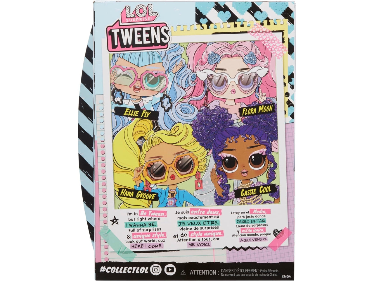 L.o.l. Surprise tweens core doll Ellie Fly, bambola con accessori, 4+ anni Mga