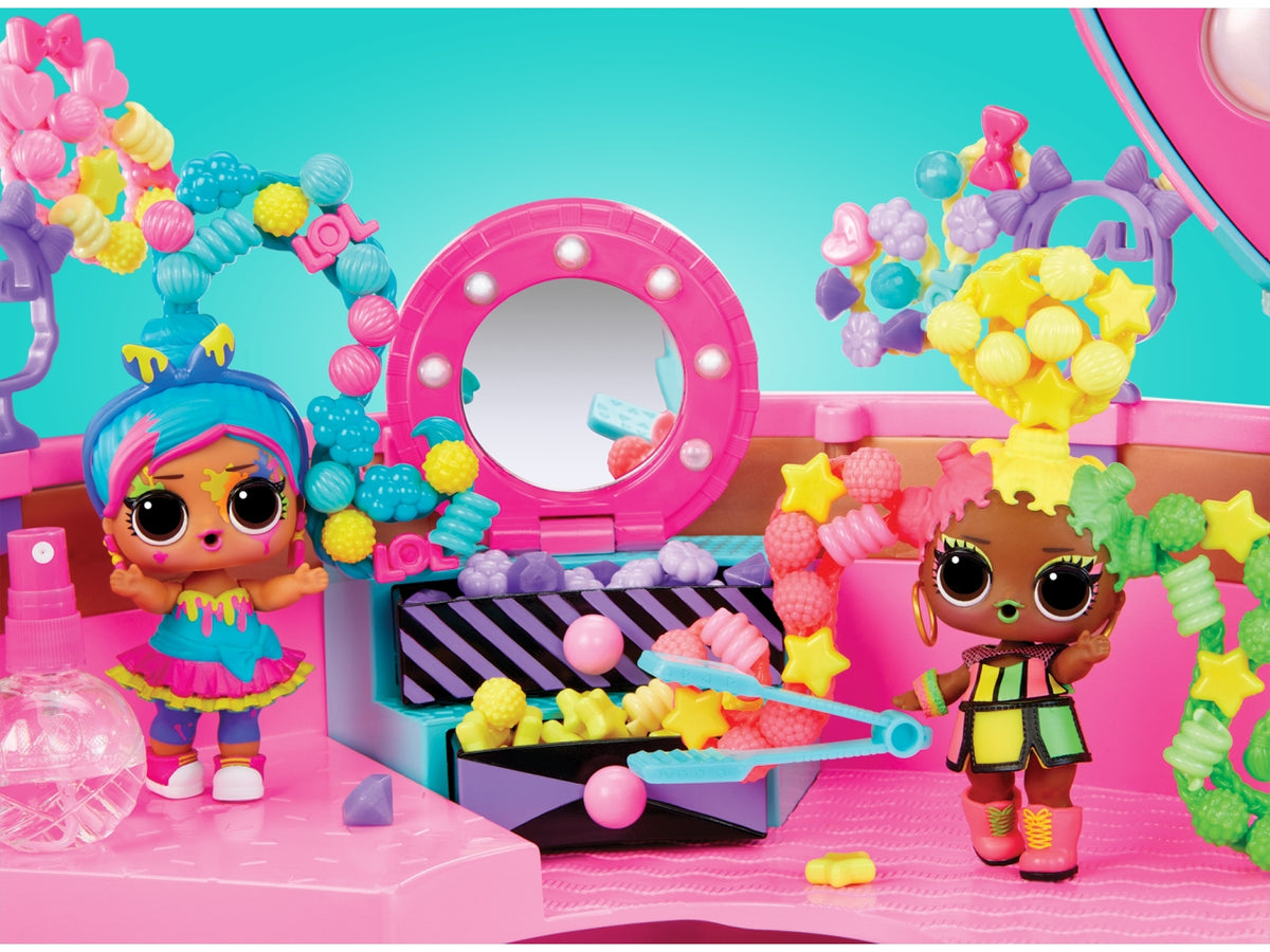 LOL Surprise Hair Beads Salon: Set Gioco Multicolor in Plastica con 100 Accessori per Capelli, Specchio e Bambola - EtÃ  4+ | MGA Entertainment