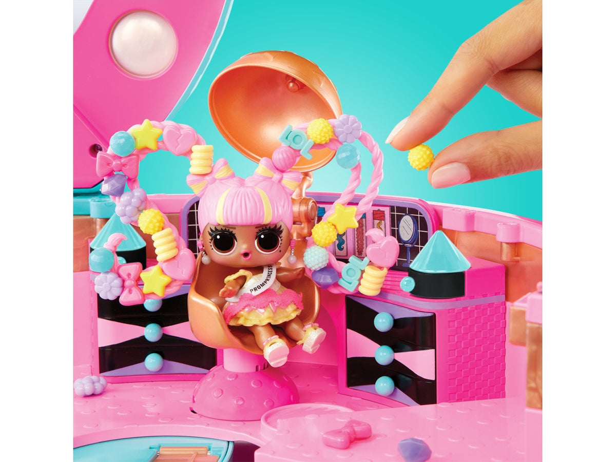 LOL Surprise Hair Beads Salon: Set Gioco Multicolor in Plastica con 100 Accessori per Capelli, Specchio e Bambola - EtÃ  4+ | MGA Entertainment