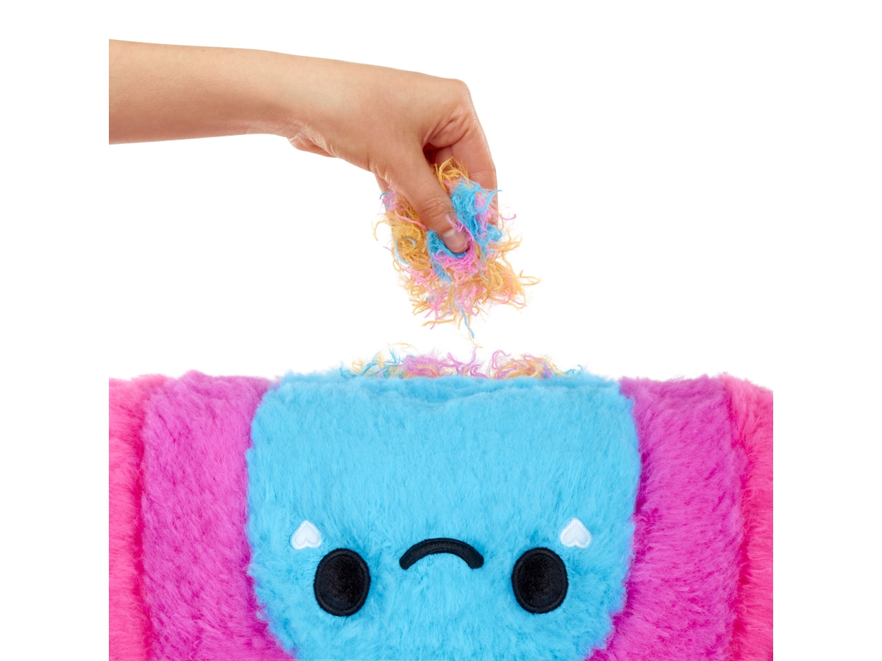 Fluffie Stuffiez Pillow Fight - Rainbow: Peluche Multicolor con Aspirapolvere, Gioco Unisex per Bambini 4+ | MGA Entertainment