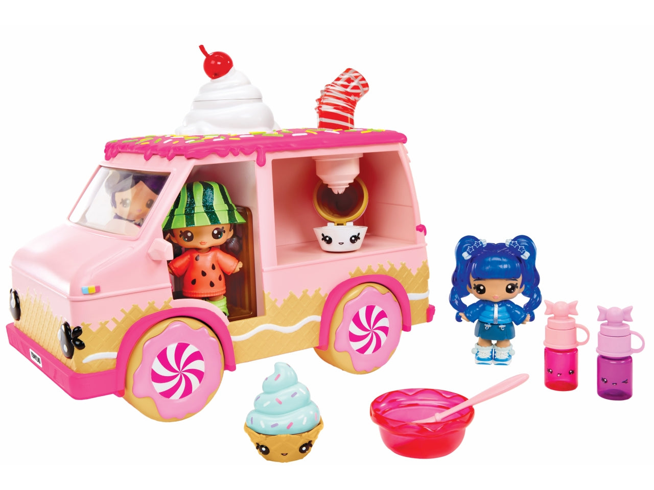 Yummiland Lipgloss Truck: Camion Multicolor per Creare Lucidalabbra Personalizzati con 2 Esclusivi Num Noms, Gioco Unisex per Bambini 4+ | MGA Entertainment