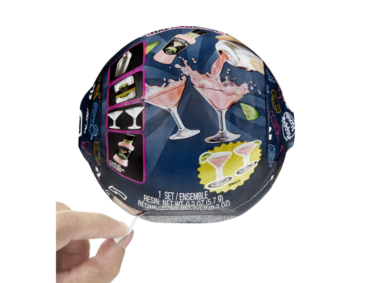 MGA's Miniverse - Make It Mini Happy Hour: Set Fai-da-Te con Sfera e Accessori in Miniatura per Creare Cocktail da Collezione, Gioco Unisex per Bambini 8+ | MGA Entertainment $