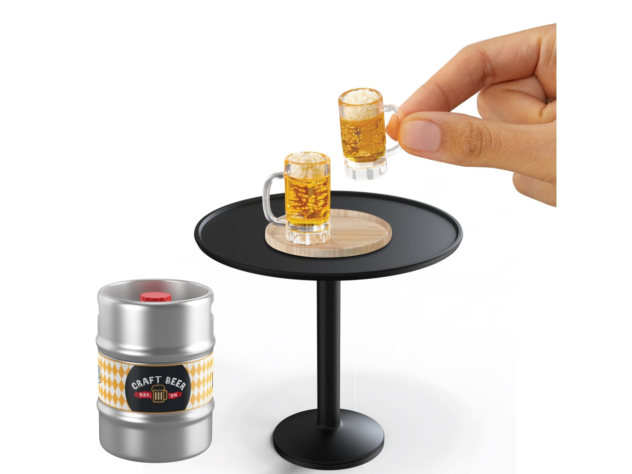 MGA's Miniverse - Make It Mini Happy Hour: Set Fai-da-Te con Sfera e Accessori in Miniatura per Creare Cocktail da Collezione, Gioco Unisex per Bambini 8+ | MGA Entertainment $