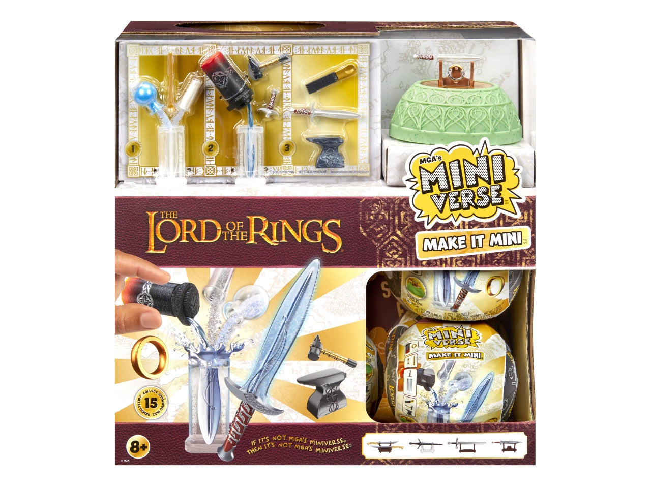 MGA's Miniverse - Make It Mini Lord of the Rings: Set Multicolor con Sfera e Accessori in Miniatura, Gioco Unisex per Bambini 8+ | MGA Entertainment