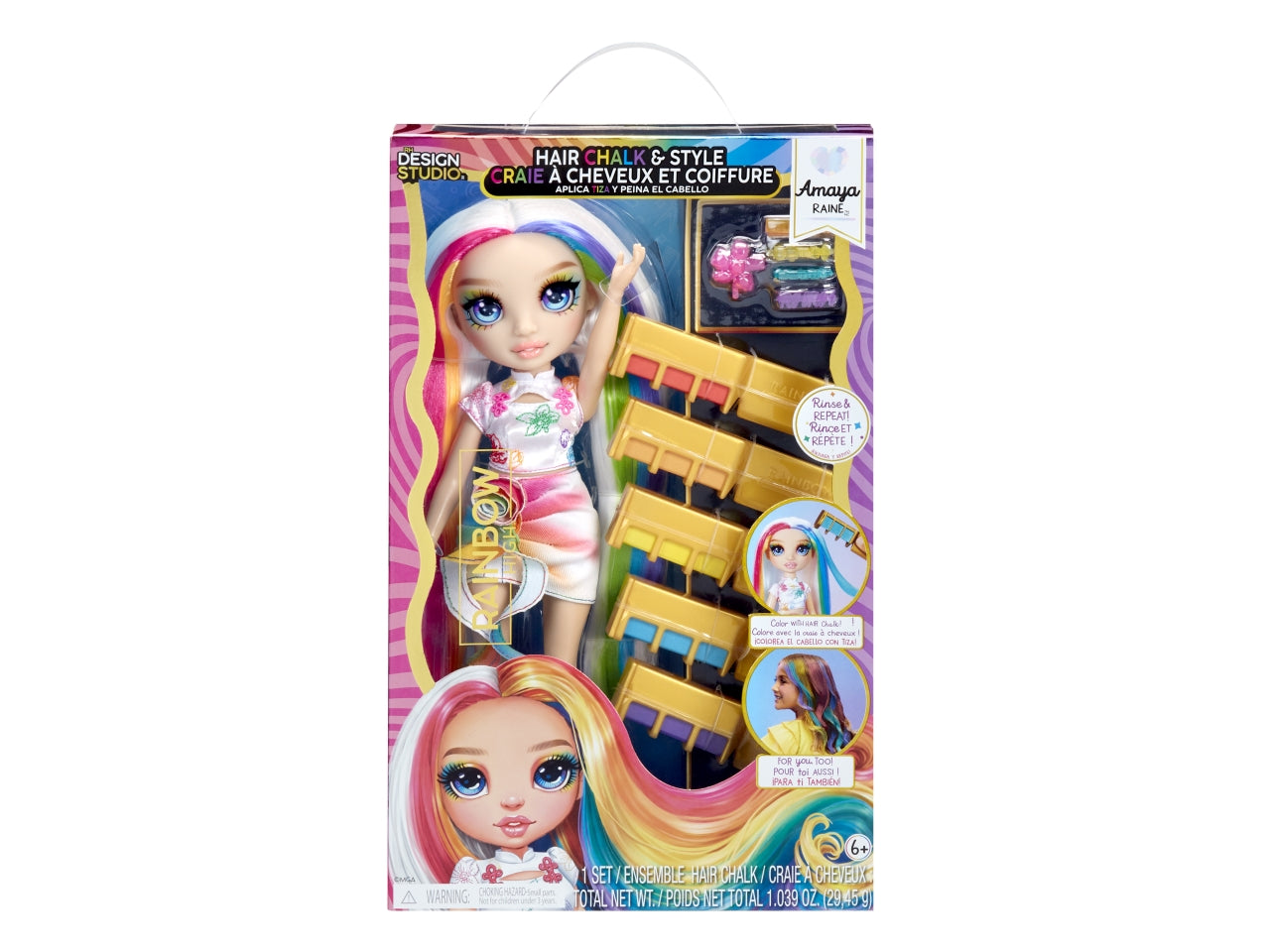 Rainbow High hair chalk & style doll- amaya rainbow | Mga