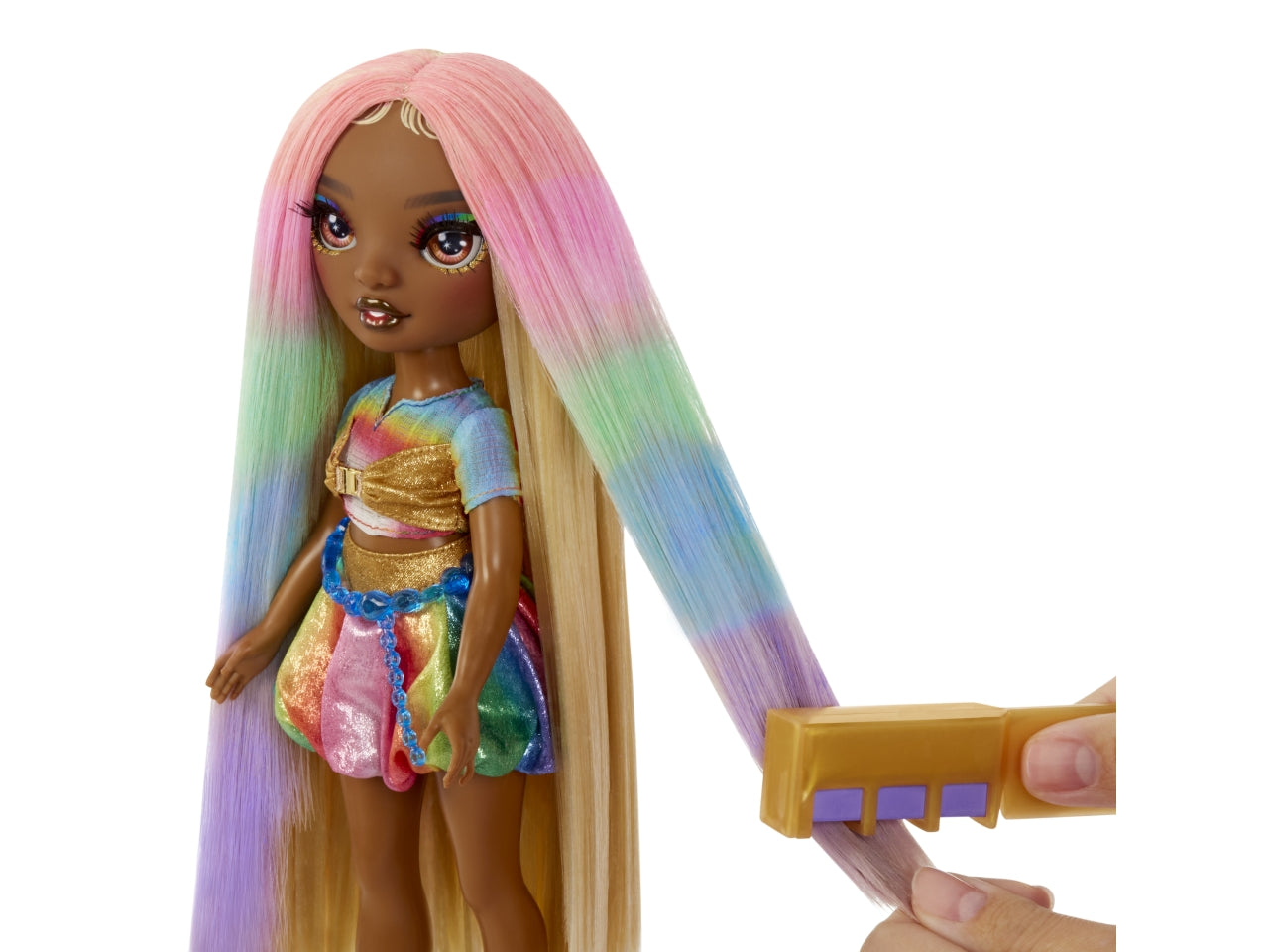 Rainbow High hair chalk & style doll- meline gold | Mga