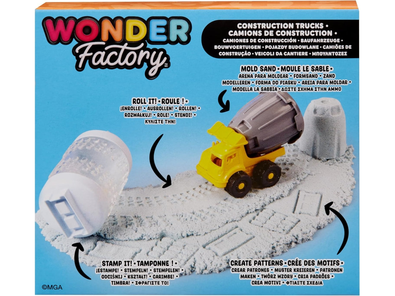 Wonder factory never dry sand construction trucks | Mga