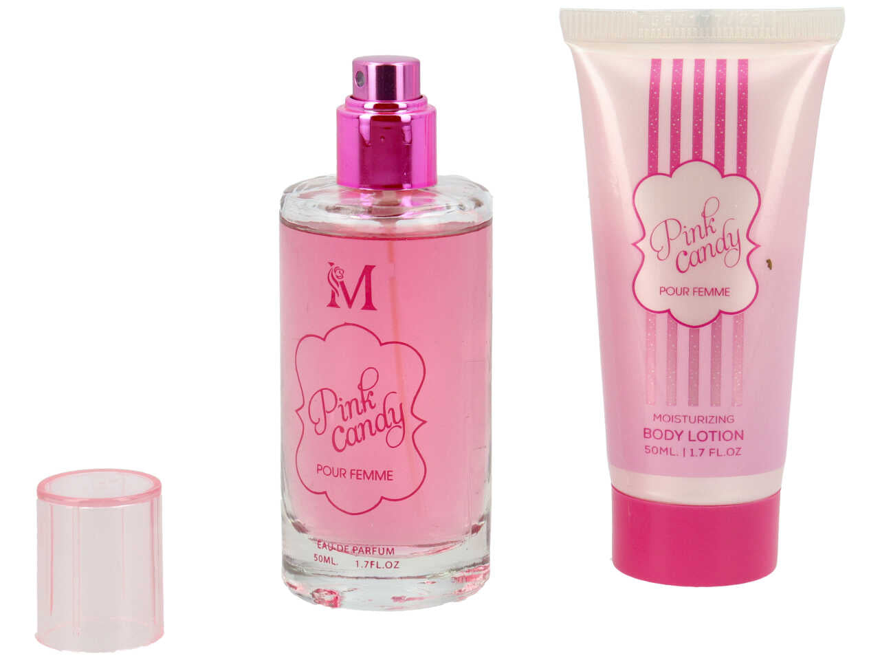 Confezione candy eau de parfum da 50ml con body cream da 50ml