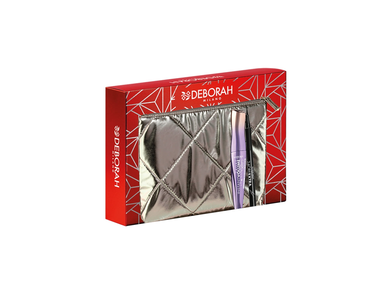 Deborah kit mascara instant volume 24h+matita occhi 24h+pochette, Sesso: f | Deborah