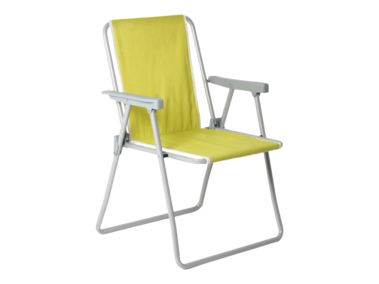 Sedia pieghevole Maya c/bracciolo plastica e cuscino policotone assortita 80x57.5x53.5 cm