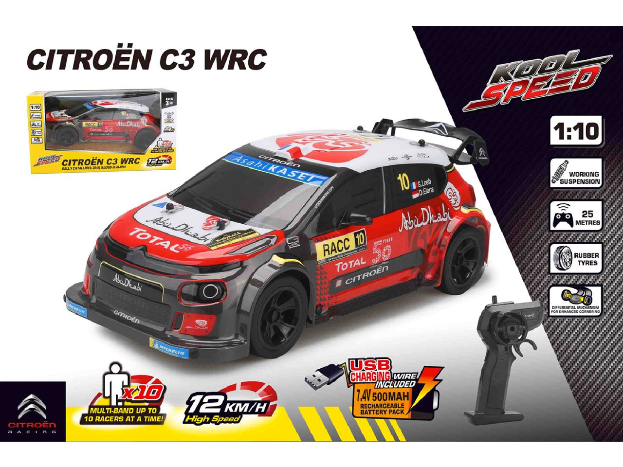 Citroen rally r/c con pack 1:10
