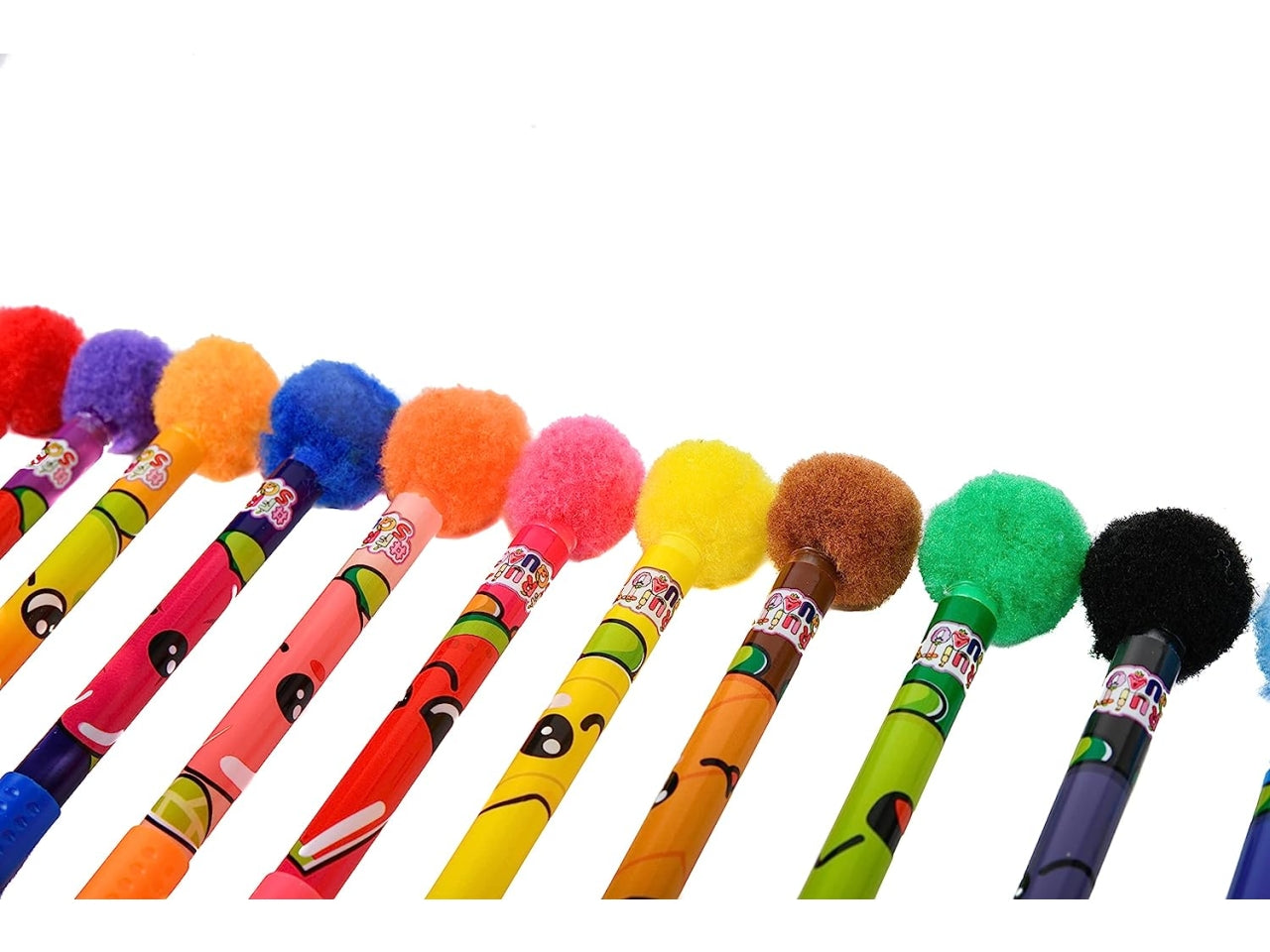 Fruity squad penne gel pompom profumate - la confezione contiene 12 penne