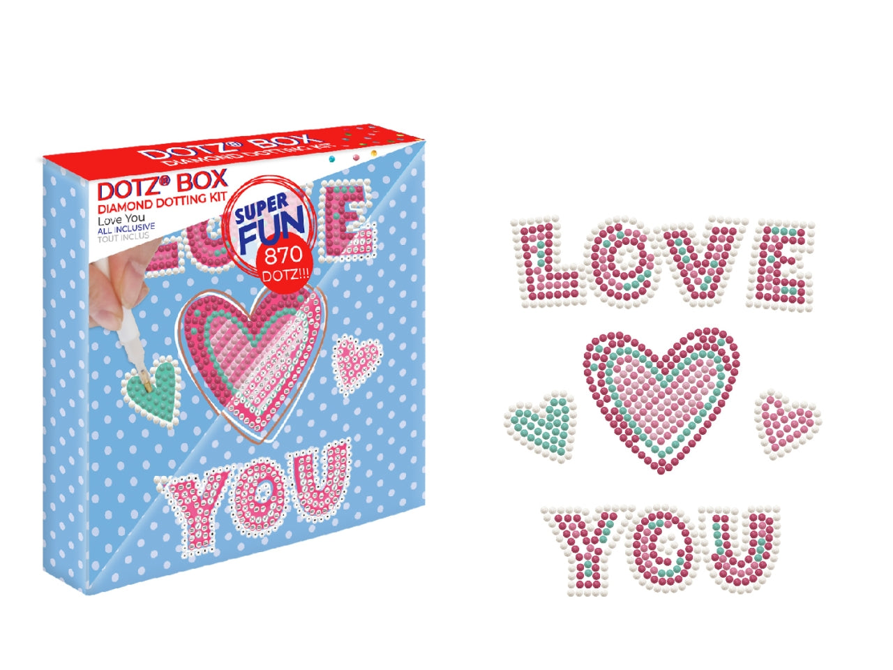 Diamond dotz box love you