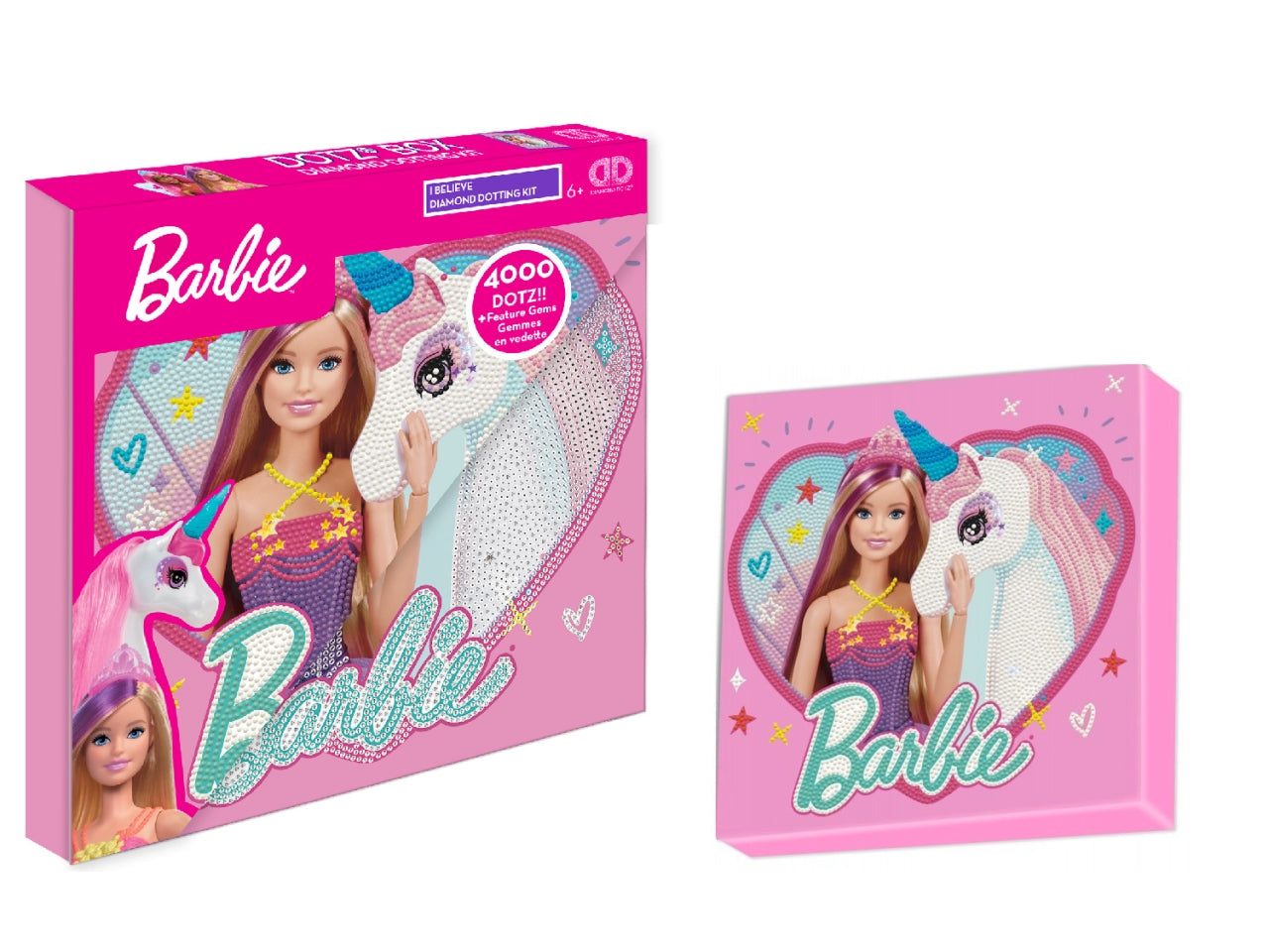 Diamond dotz barbie e il suo unicorno