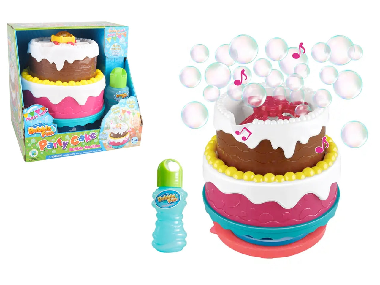 Macchina bolle party cake musicale