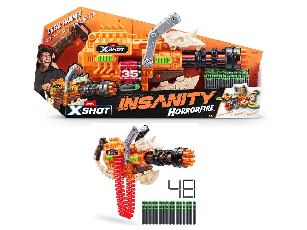 X-shot insanity horrorfire dread hammer | Mattel