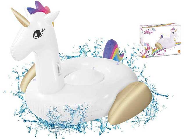 Canotto gommone big unicorno 215cm