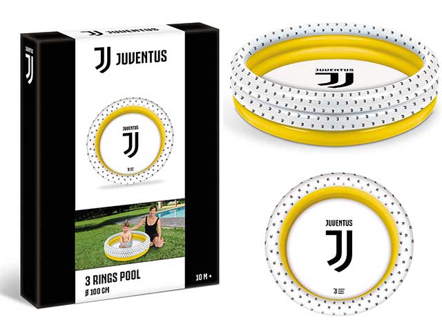Piscina per giardino bambini juventus 3 anelli diametro 100cm