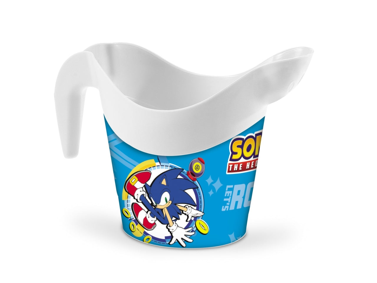 Set giochi da spiaggia con annaffiatoio sonic diametro 17cm