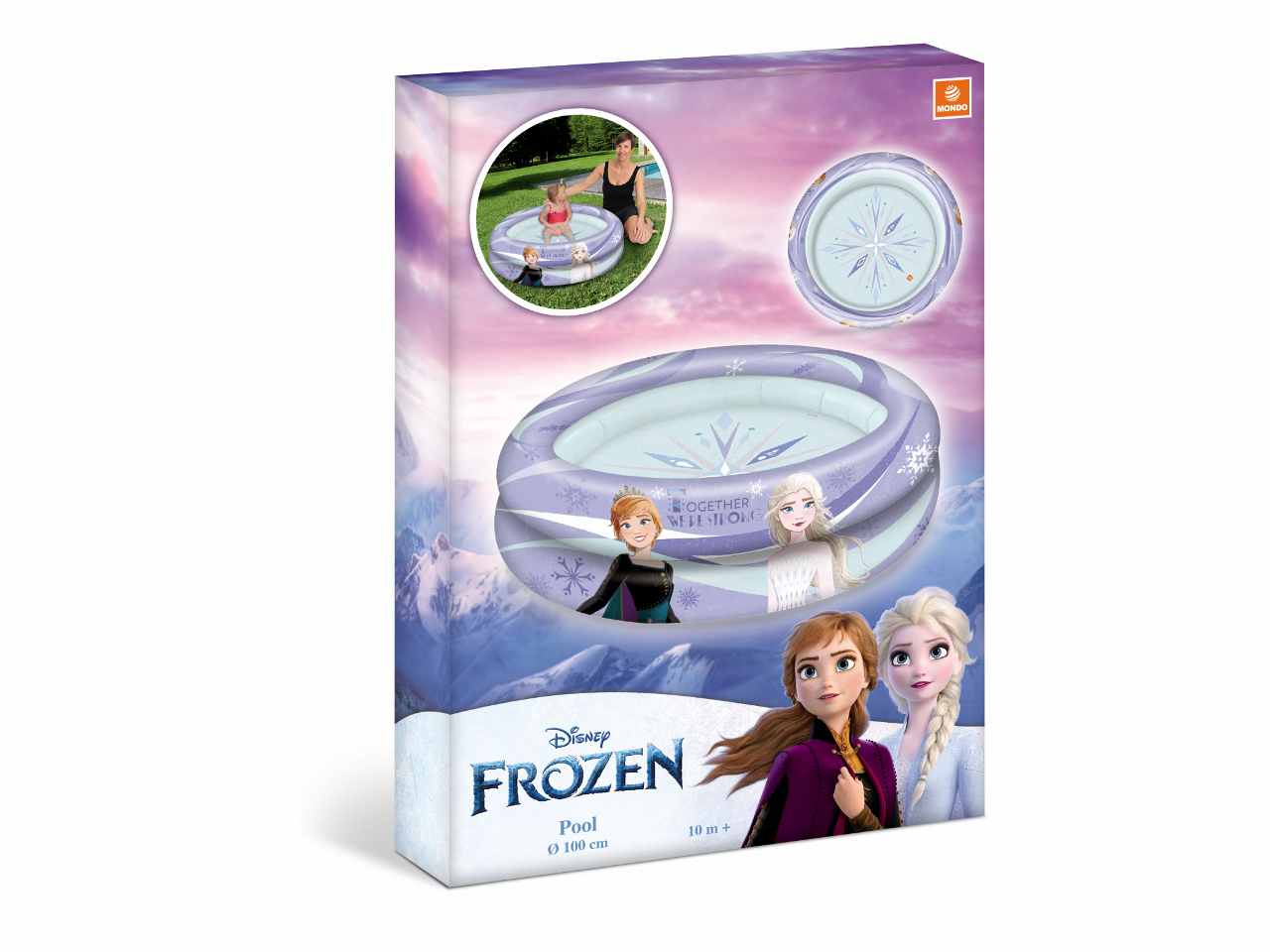 Piscina per giardino bambini frozen diametro 100cm