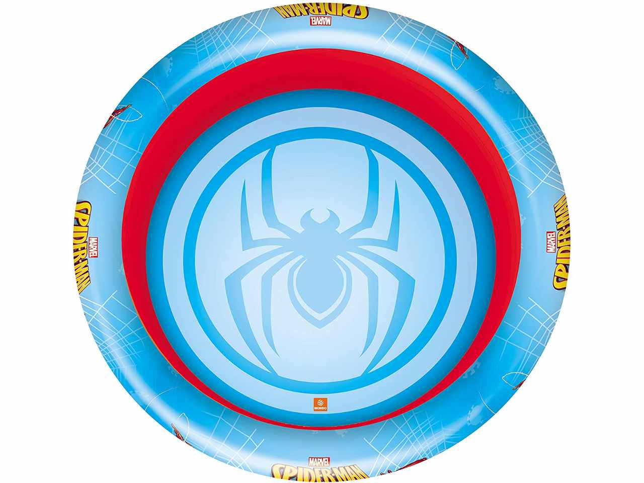 Piscina per giardino bambini 3 anelli spiderman diametro 100cm