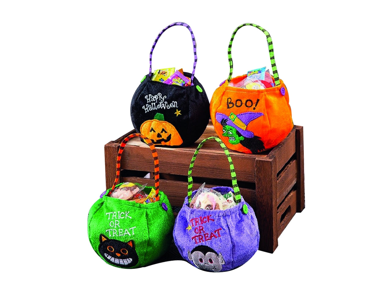 Cestino in feltro porta dolcetti assortiti