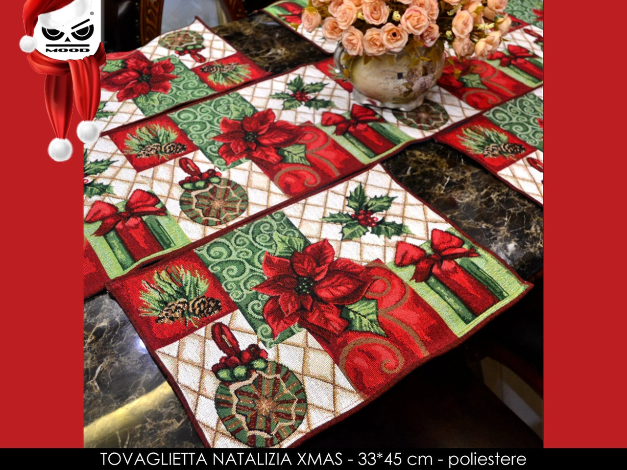 Tovaglietta natalizia xmas 33x45cm