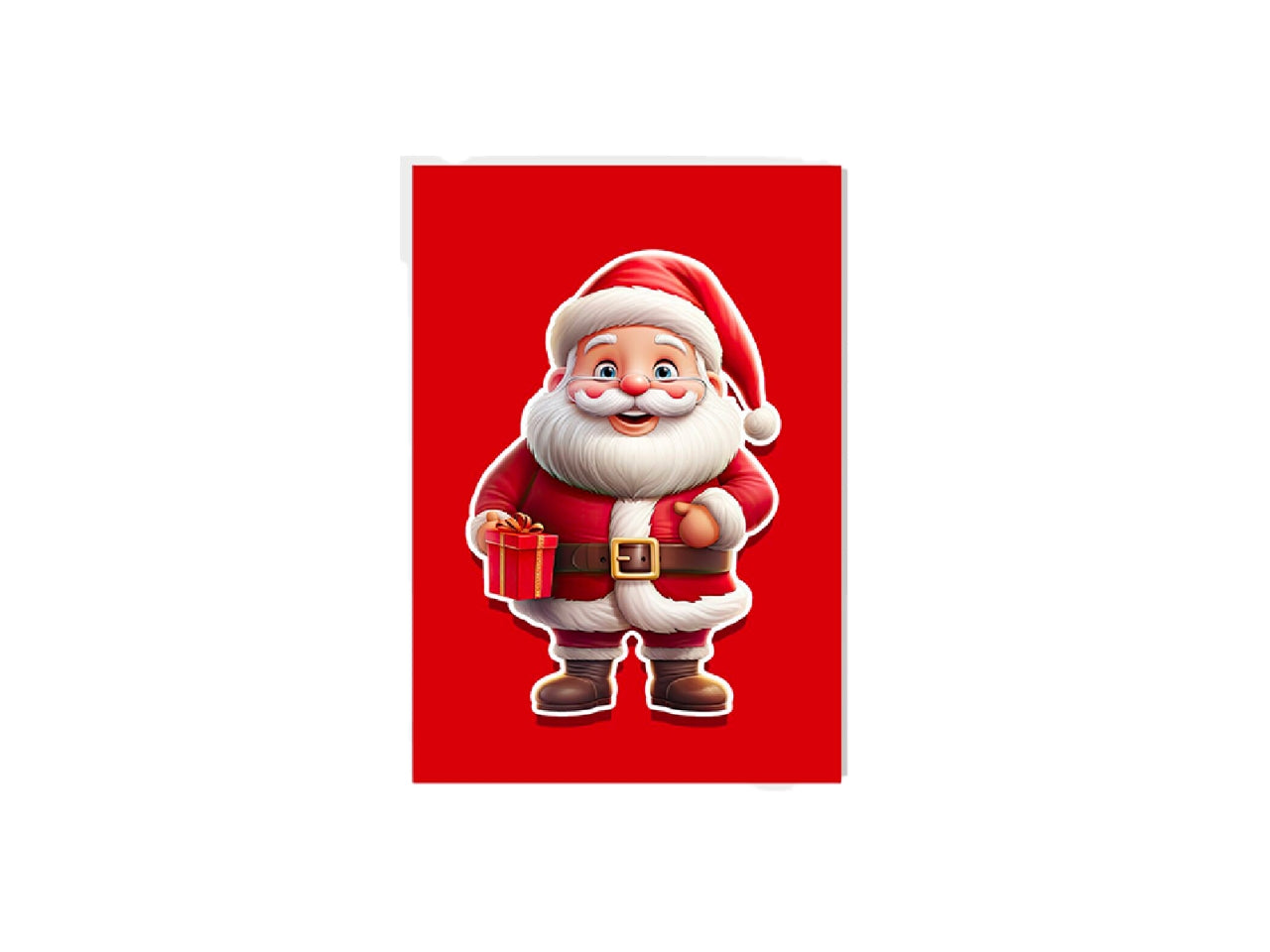 Biglietto babbo natale funny assortiti