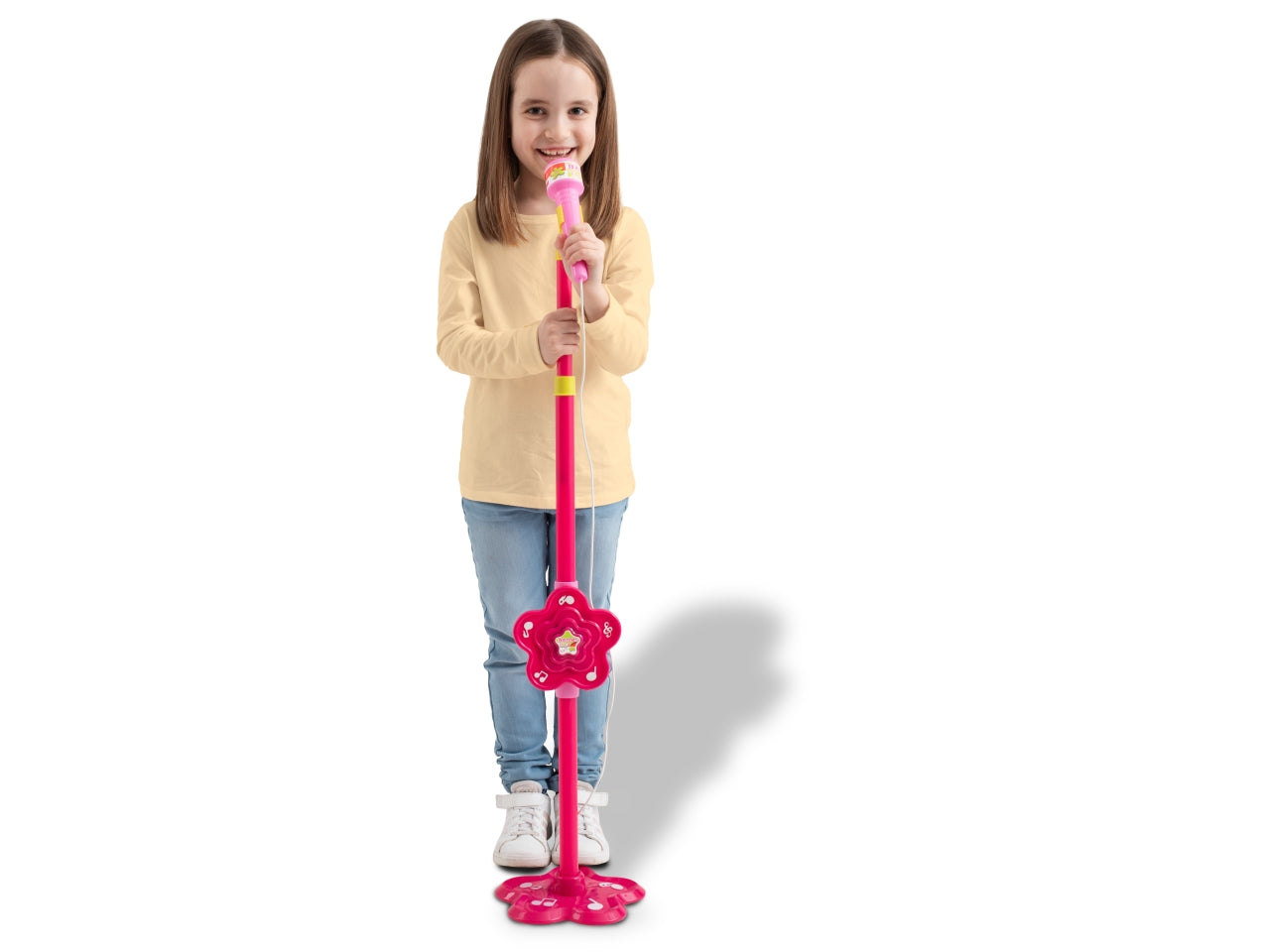 Microfono Basico con Asta - Rosa, Verde e Bianco, EtÃ  3+, Unisex, Bontempi